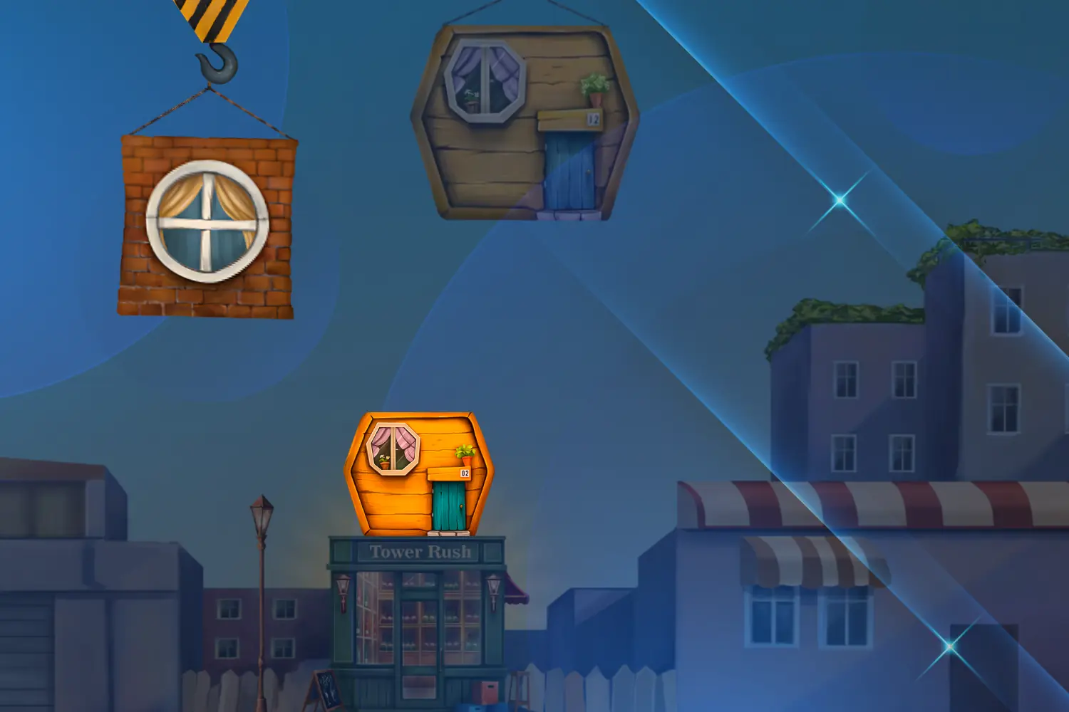 1win Tower Rush demo game