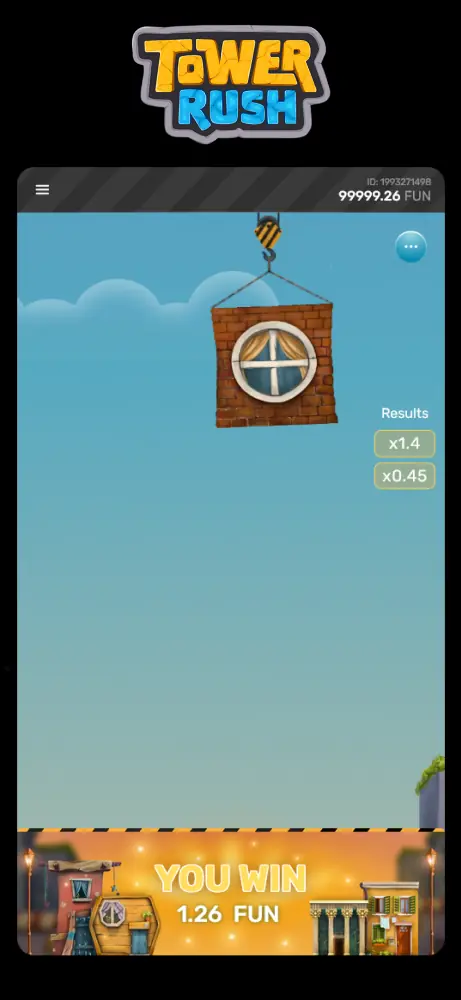 Tower Rush game screenshot win